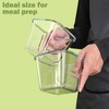 Glass Soup Containers with lids 4 Cup, 32 oz Glass