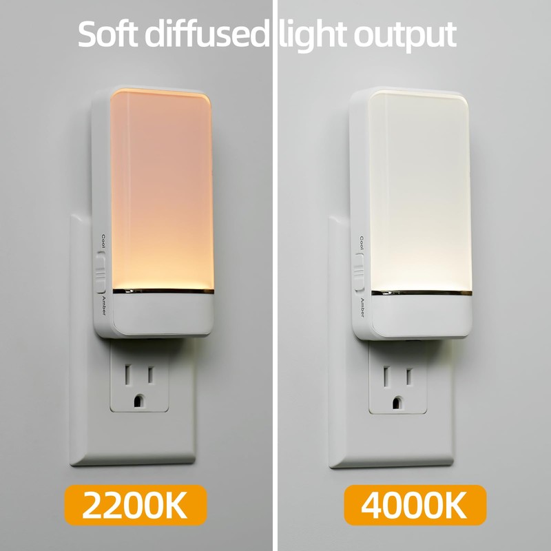Dawnrise Night Lights Plug into Wall, Invisible Motion Sensor Night