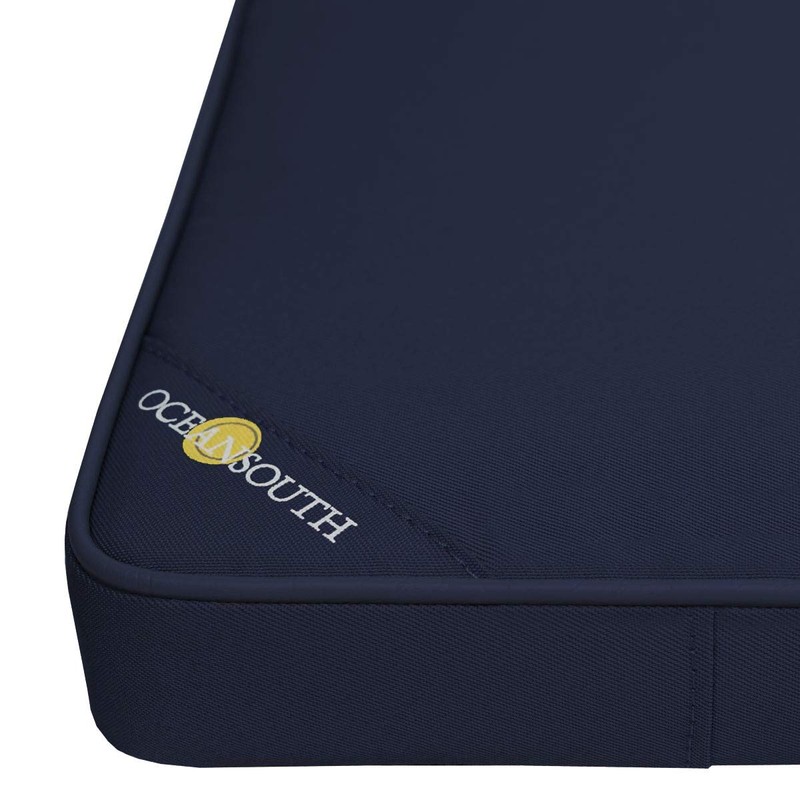 Oceansouth Boat Bench Cushion Polyester Fabric (Blue, 370 mm x