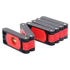 Folding Level, 6 Sections Foldable Level Measuring Woodworking Tool 72cm Multi Angle Measurement Magnetic Level for Carpenters, Woodworkers