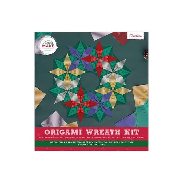 Simply Make Origami Wreath Kit - Christmas, Round Crafters, Make