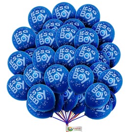12 Inch It's A Boy Printed Balloons Boy Baby Shower Gender Reveal Decoration Boy Balloons Pack of 25
