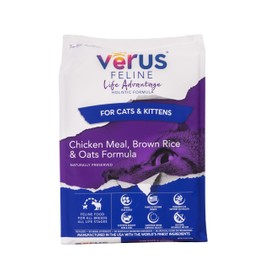 VeRUS Pet Foods Dry Cat Food Chicken, Feline Life Advantage Formula 12lb Bag