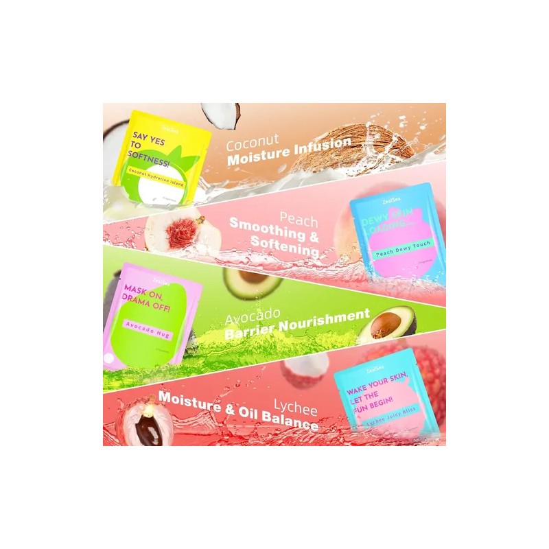 Mascarillas Faciales Zealsea Clean Beauty Para El Cuidado De