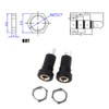 Ximimark 4Pcs 3.5MM Audio Video Jack Socket Stereo Solder Panel