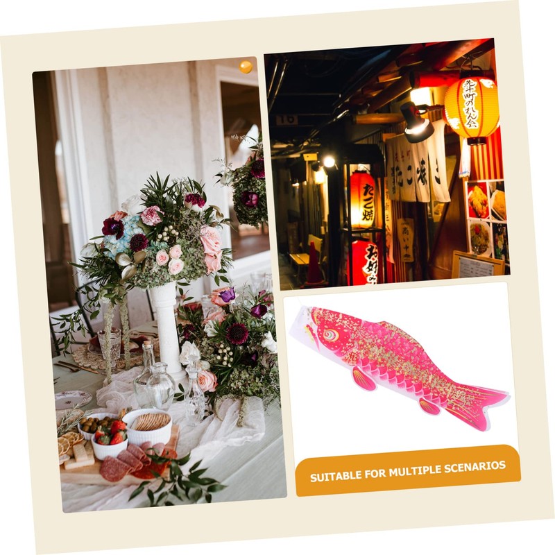 VICASKY Hanging Japanese Carp Windsock Flag 3d Embossed Fish Flags