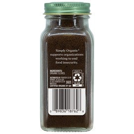 Simply Organic Ground Cloves, Certified Organic | 2.82 oz | Pack of 6 | Syzygium aromaticum (L.) Merr. & L.M. Perry