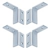 Fanmao 4 Pcs 90 Degree Wing Shaped Fittings for 1‑5/8"