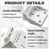 Beeveer 2 Pcs Freezer Plastic Hinge Compatible with Haier Freezer