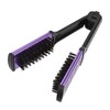 Clamp Flat Brush Double Sided Hair Straightening Artificial Bristle Splint