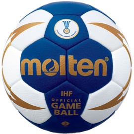 Molten Elite Handball, Blue/White/Gold, Size 3