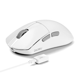 DAREU A950 Wing 8K Lightweight Wireless Gaming Mouse 1.23oz (35g), Custom PAW3950 30K Optical Sensor, Wired/Wireless Dual 8k Polling Rate, Symmetrical, 5 Programmable Buttons,70H Battery