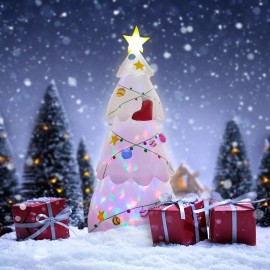 THUNDERBAY 8 FT Inflatable Christmas Tree with Rotating LED Lights Blow Up