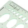 GetCoupon Oval Style Plastic Geometric Drawings Templates Rulers Measuring Ruler
