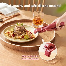 Anti-Scald Bowl Clip,Multi-Purpose Silicone Non-Slip Heat Insulation Anti-Scald Clamp,Air Fryer Pans Gripper For Dish Bowls Pots Plates (2Pcs)