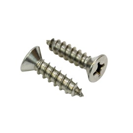 Bolt Dropper #14 X 1-1/2'' Flat Head Phillips Wood Screw, (25 pc), 18-8 (304) Threads That Bind