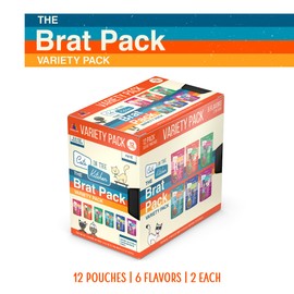 Weruva Cats in The Kitchen Slide N' Serve The Brat Pack Variety Cat Food Pouches 3 Ounce (Pack of 12)