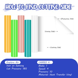 TECKWRAP Heat Transfer Vinyl - 12" x 10ft Iron on Vinyl for DIY Clothing,Shirts,Logos,Hats, Fabric HTV Vinyl Heat Transfer Paper Compatible with Heat Press Craft Cutters,White