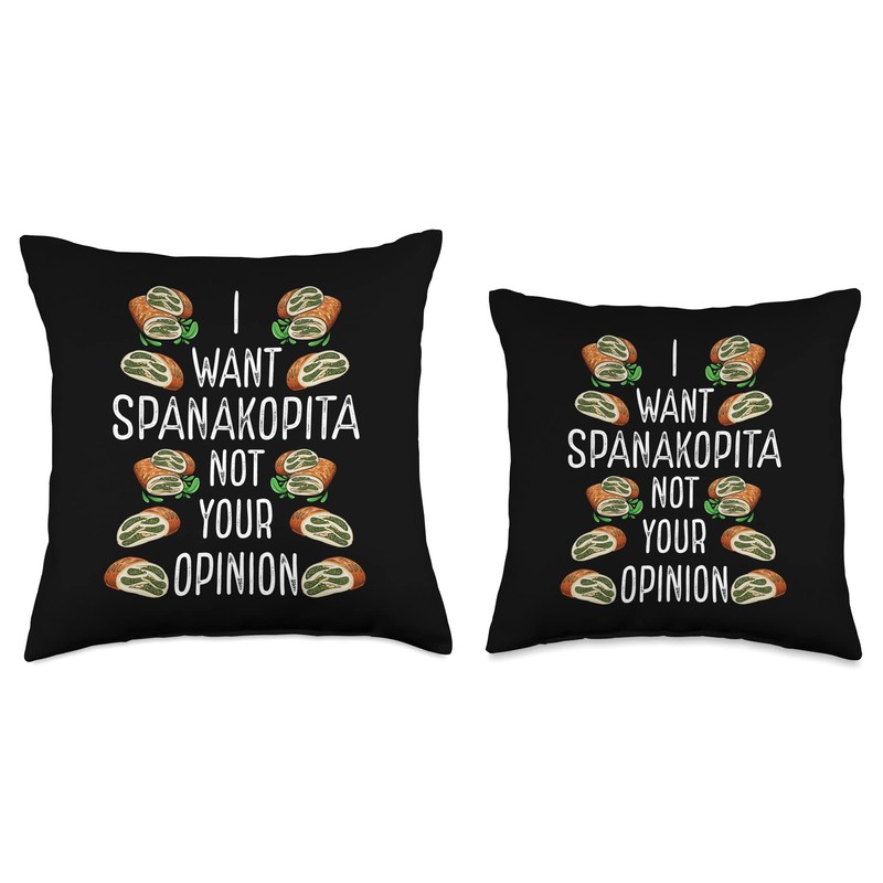 Spanakopita Fresh Greek Roots Fresh Greek Spanakopita Throw Pillow