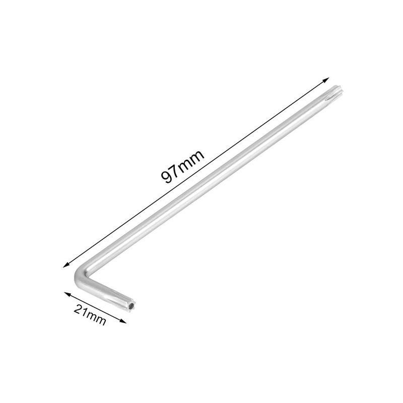 Sourcingmap Long Tamper Proof Torx Star Key Bit Wrench L-Shape