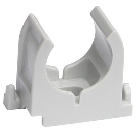 SOMA Plastic Pipe Clip Grey 20 mm Pack of 30 Clamp Pipe Clamp UV Resistant