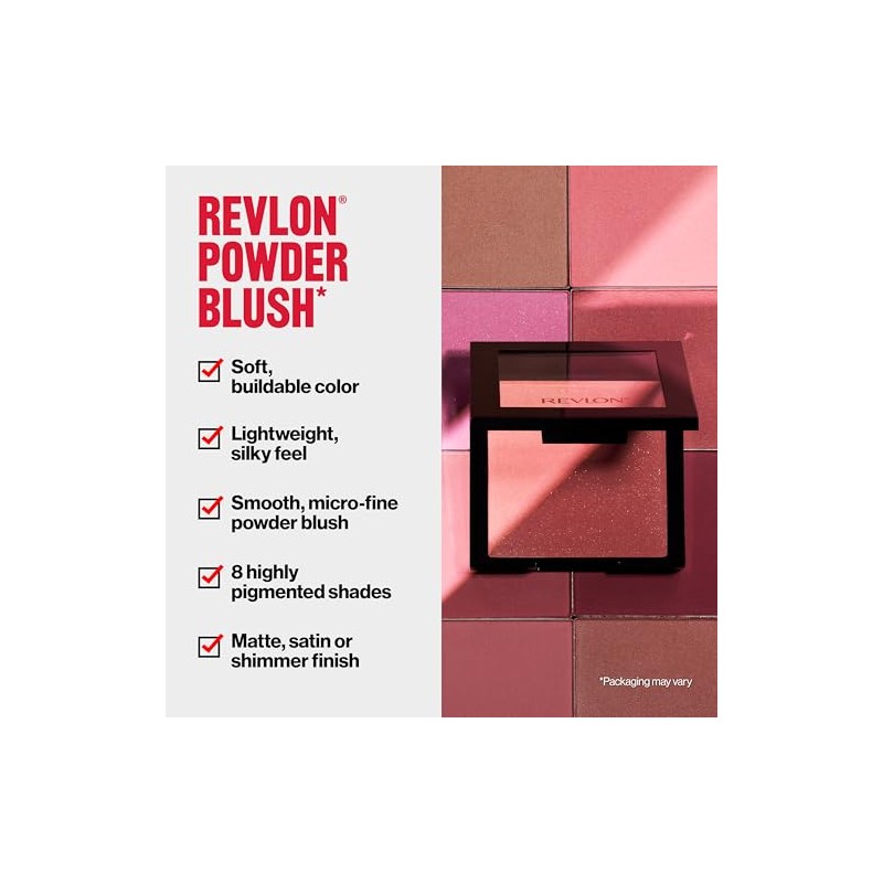 Rubor Compacto Revlon Powder Blush tono Very Berry