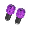 Motoforti 1 Pair 7/8" 22mm Purple Motorcycle Handlebar End Grips