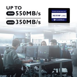 LinkMore XG550 128GB 2.5" SATA III (6Gb/s) Internal SSD, SSD Hard Drive, Read Speed up to 500MB/s, 2.5" for Laptop and Desktop PC