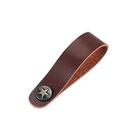 Artibetter Leather Guitar Strap Button Star Guitar Spindle Stick Strap for Guitar Ukulele Electric Acoustic Guitar Bass (), brown