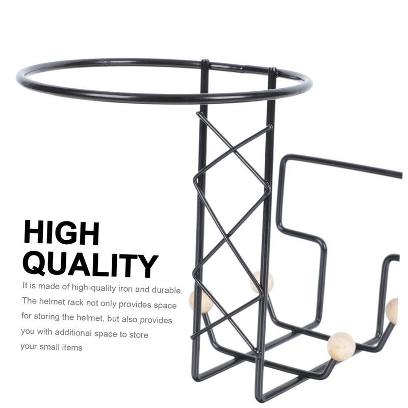 CAXUSD Helmet Stand Motorbike Helmet Holders Wall-Mounted Coat Display Shelf