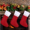 Zubebe 48 Pcs Felt Christmas Stockings 15 Inch Christmas Stockings