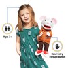 14" Mouse w/Sneakers, Animal Hand Puppet