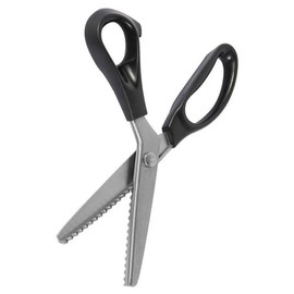 Pinking Shears Dressmaking Fabric Scissors Dress Making Scissors Cutting Zig Zag Pattern Serrated Sewing Scissor Stainless Steel Precision Tailors Scissors 23cm