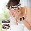 1 Set Of Leopard Print Face Washing Set, 2-Piece Face