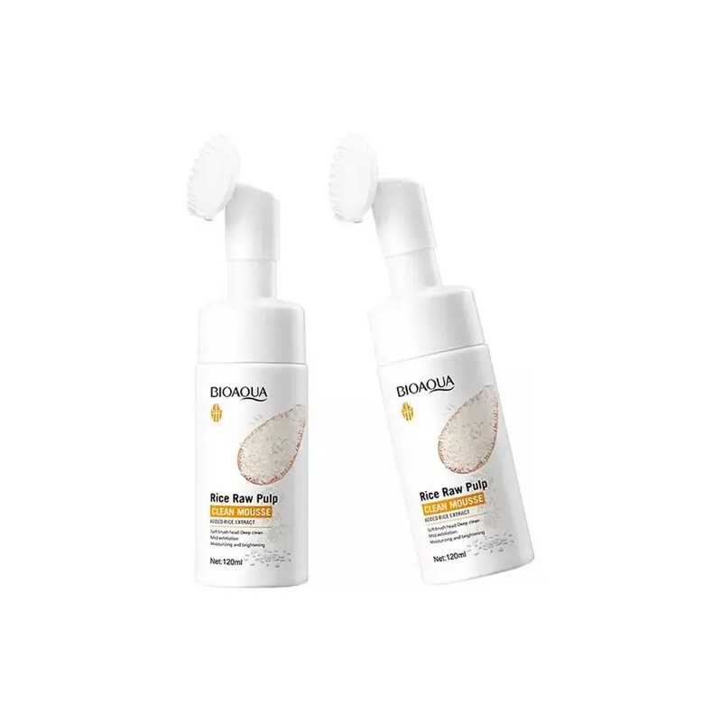 Bioaqua Limpiador Facial Espuma Hidratante y Exfoliante, Piel Normal