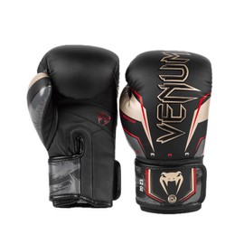 Venum, Elite Evo Boxing Gloves, Unisex Adult, 12 Oz, Black/Gold/Red