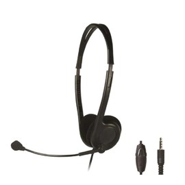 Shintaro Lightweight Headset with Boom Microphone, Inline Volume Control, and 3.5mm Combo Jack - Ideal for Hands-Free Video Chat and Gaming