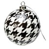 Houndstooth Christmas Ornaments (12 Pack)! Classic Black and White Check