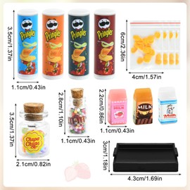 Miniature Food, Dollhouse Food Accessories, 10 Pieces Miniature Food, Toy Food, Food Apie Toy, Miniature Food, Children's Play Set, for Adults, Teenagers, Dollhouse