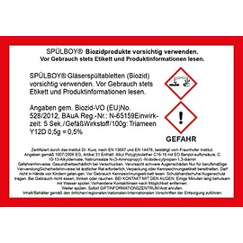 SPÜLBOY® Glass Washing Tablets for SPÜLBOY NU® (100 Tablets)