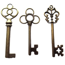 3 Piece Set Of Antique Elegua Keys.  Juego De Tres Llaves Antiguo Para Elegua.