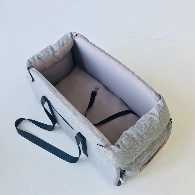 Center Console Pet Car Seat for Small Dogs & Cats