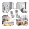 HERKINDNESS S Stainless Steel Connector, Pack of 2 Shower Tap