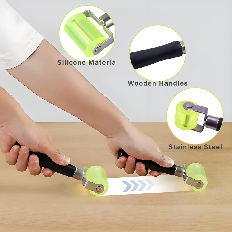 VBGURR 2 Pcs Sound Deadening Roller Wallpaper Tools for Car