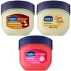 Vaseline Lip Therapy Variety 3-Pack – Crème Brûlée, Rosy Lips,