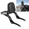 DSISIMO Motorcycle Passenger Backrest Sissy Bar With Back Rest Cushion