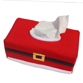 MAGICLULU 2pcs Christmas Tissue Box Covers Festive Tissue Holders for Living Room Office Merry Christmas Theme Design for Holiday Cheer