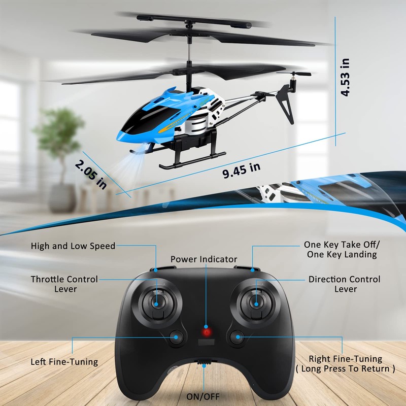 Dolanus RC Helicopters - Remote Control Helicopter Toys: One Key