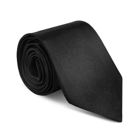 HUIBOHOU Men's Tie, Classic Solid Color Tie for Men, Adjustable Formal Neck Bowtie for Parties, Wedding (black, 8CM)