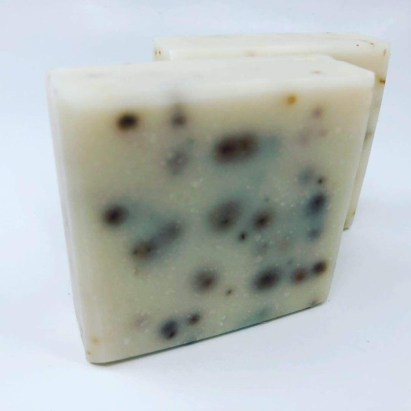 Natural Handmade light peppermint scented cold process soap 5 oz